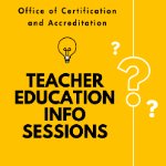 Teacher Education Info Sessions on March 19, 2024